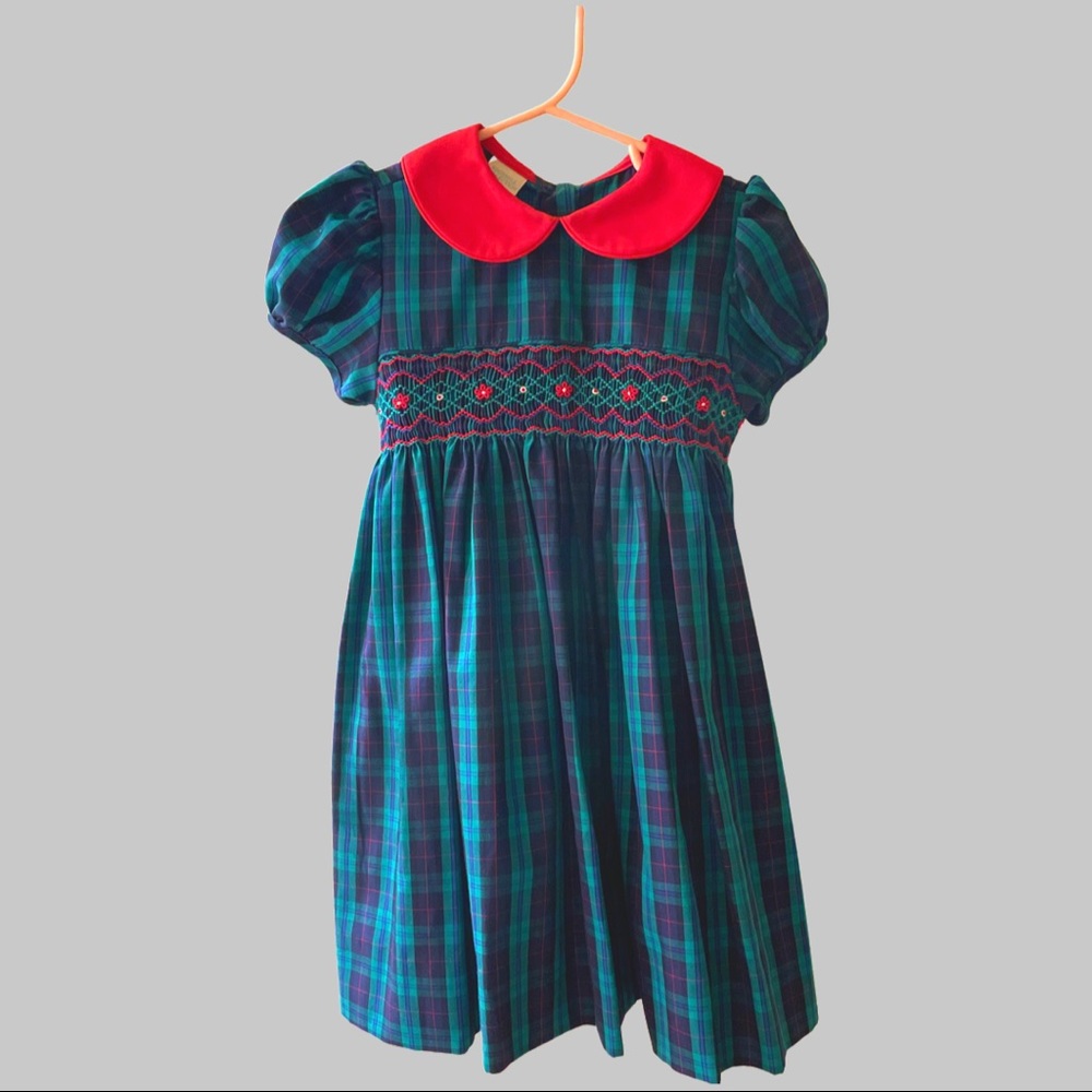 Edgehill Collection- 3T - Smocked Christmas Dress